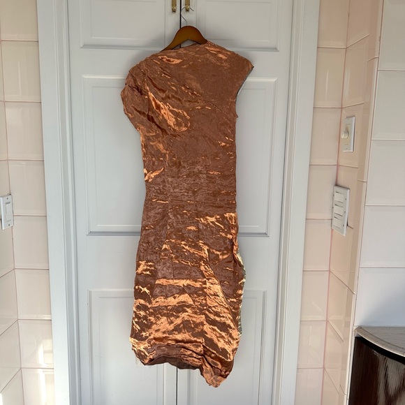 Proenza Schouler Assymetric Metallic Dress - Picture 9 of 15